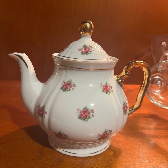 Other Vintage Electric Teapot Minamiyama Seitosho White Rose Tea Pot